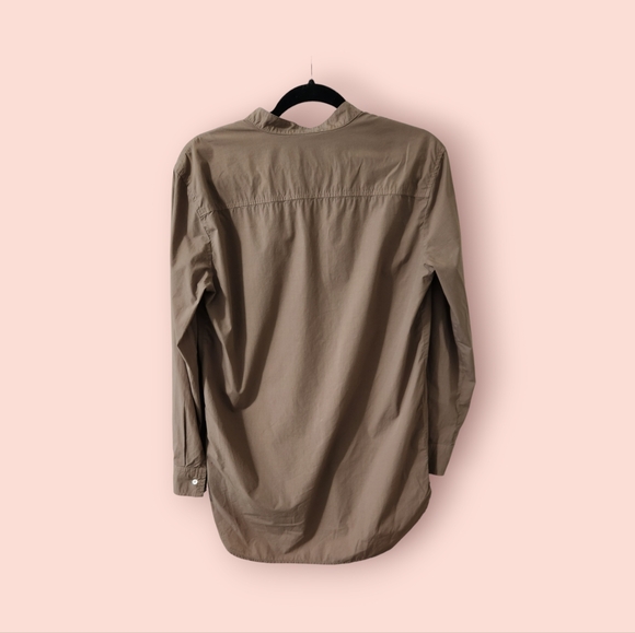 STRETCH POPLIN BOYFRIEND SHIRT James Perse size 1 - Picture 2 of 5